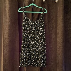 Old Navy Black Floral Mini Dress